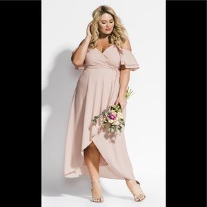 City Chic Miss Jessica Maxi Dress - Light Pink